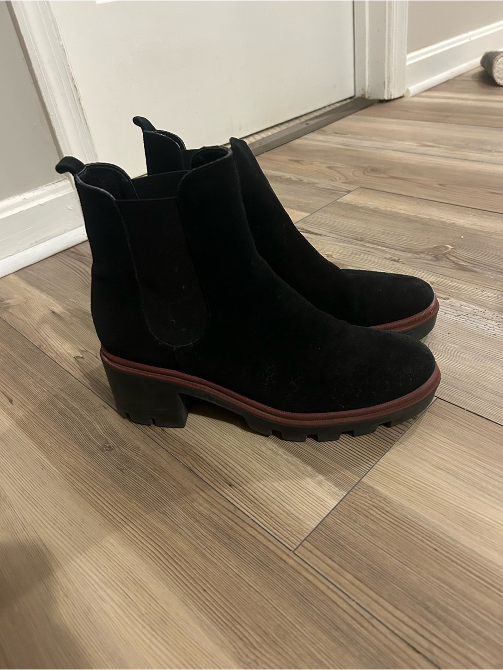 Black dress boots  basically brand new!